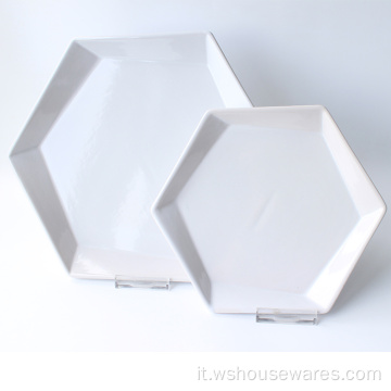 Centrata di glassa di versioni laterale di porcellana a forma irregolare